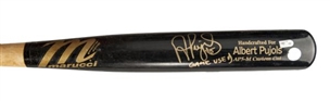 2011 Albert Pujols Game Used and Signed AP5-M Model Marucci Bat (PSA/DNA GU-9)